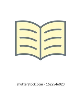 Open book icon vector design templates