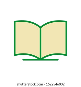 Open book icon vector design templates
