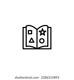 open book icon vector design templates 