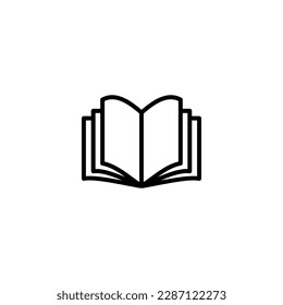 Vektordesign-Vorlagen mit offenen Buchsymbolen 