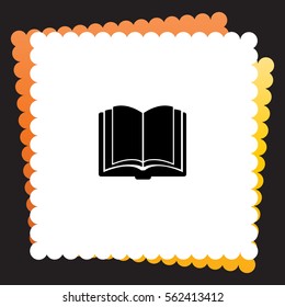 Open book  icon. Vector design.