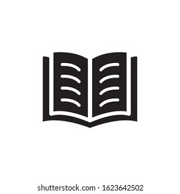 Open book icon vector eps 10