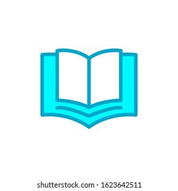 Open book icon vector eps 10