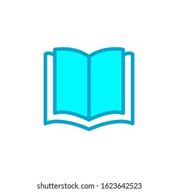 Open book icon vector eps 10