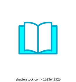 Open book icon vector eps 10