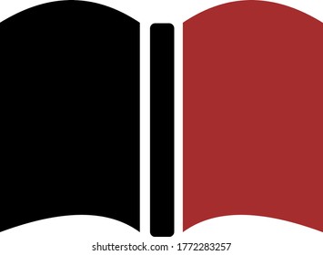Open book icon. Vector. Flat and modern style.