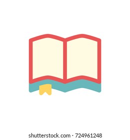 open book icon vector. open book flat style design