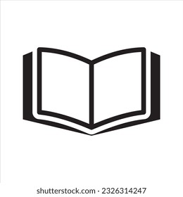 Abrir icono de libro. Icono de libro. Vector y glifo