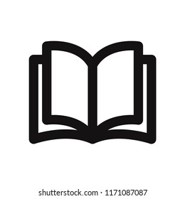 Open book icon vector illustration