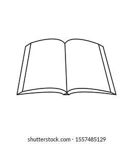open book icon vector illustration on white background