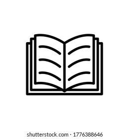 open book icon vector illustration design