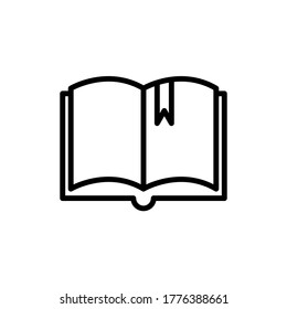 Vektorgrafik-Vektorgrafik-Design mit offenem Buch