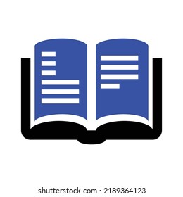 Open Book Icon Vector illustration