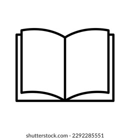 open book icon, vector book illustration for mobile app..eps