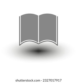 Open book icon. Vector illustration. stock image.