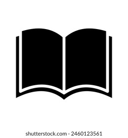 open book icon vector illustration color editable