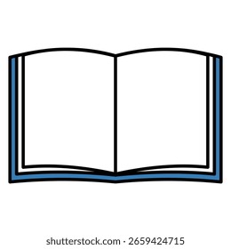 Open Book Icon Vector Illustration