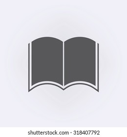 Open book icon . Vector illustration