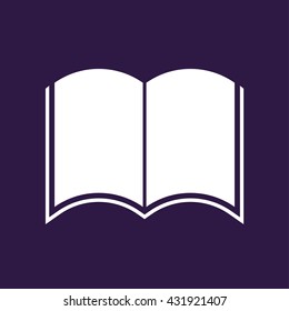 Open book icon . Vector illustration