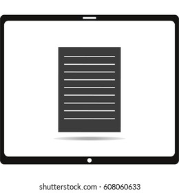 Open book icon, vector illustration