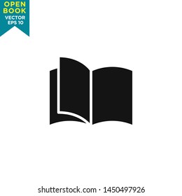open book icon vector logo template