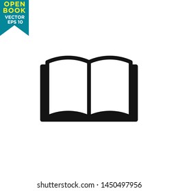 open book icon vector logo template
