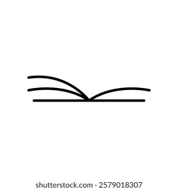 open book icon vector on white background