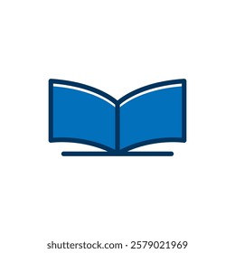 open book icon vector on white background