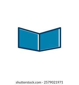 open book icon vector on white background