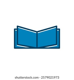 open book icon vector on white background