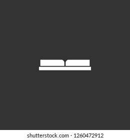 open book icon vector. open book sign on black background. open book icon for web and app