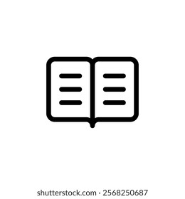 open book icon vector sign 