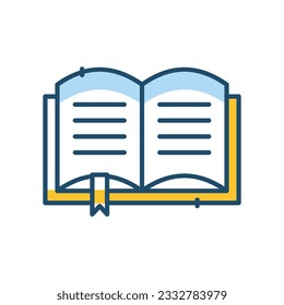 Open Book Icon, vector stock illustration.