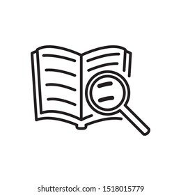 open book icon vector symbol template 