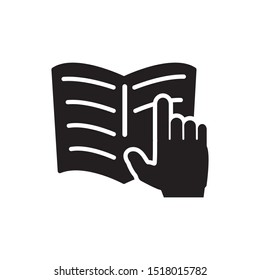 open book icon vector symbol template 