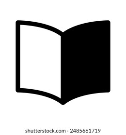Open Book Icon Vector Symbol Design Illustration