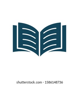 Open book icon vector in trendy style design