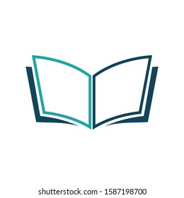 Open book icon vector in trendy style