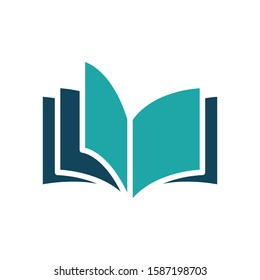 Open book icon vector in trendy style