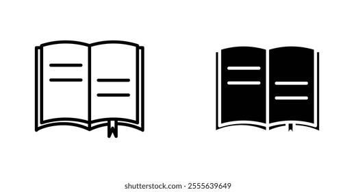 open book icons for app and websites.