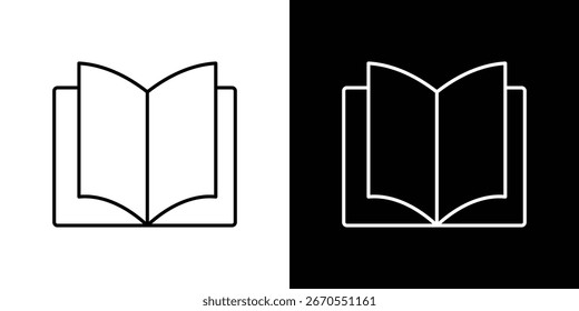 open book icons. vector symbol illustrations.