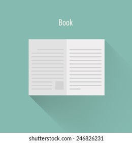 Open book icon,Vector EPS10.