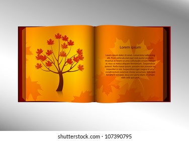 open book with illustration