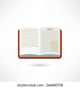 open book, illustration