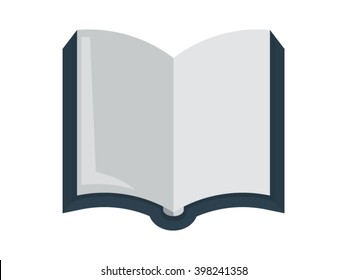 Open Book Illustration - Flat Icon
