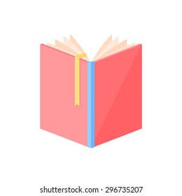 Open book  Illustration on white vector