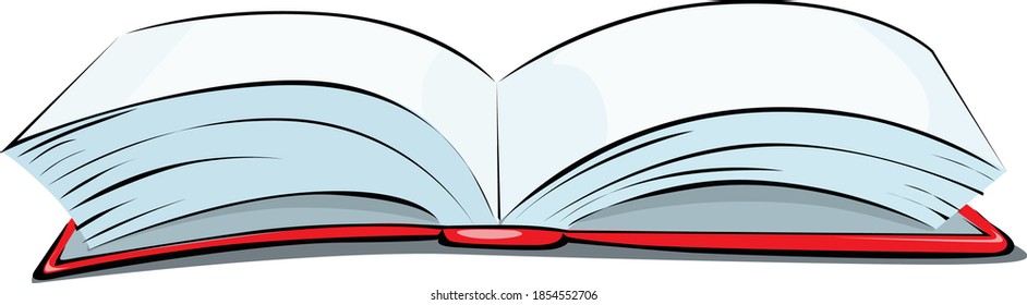Open Book illustration Vector Isolated on White Background