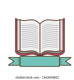 open book isolated icon