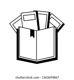 open book isolated icon