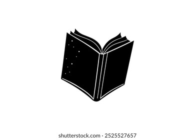 Open book isolated on white